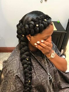 Braid With Weave, Braid Hairstyles With Weave, Two Braids With Weave, Hairstyles With Weave, Butterfly Braid, Weave Hairstyles Braided, Halo Braid, Big Braids, Fishtail Braid