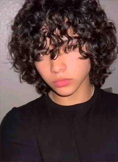 Curly Mexican Hair, Ethan Garcia Hair, Curly Hair Covering Eyes, Hot Mexicans With Curly Hair, Masc Curly Hair Styles, Mexican Boys With Curly Hair, Mexican Curly Hair, Curly Wolf Cut Men, White Boys With Curly Hair