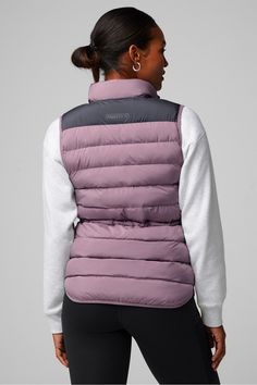 Essential Puffer Vest Fabletics purple female Activewear >> Womens >> Jackets & Outerwear >> Jackets regular Everyday Water-Repellent Purple Sports Outerwear For Fall, Casual Midweight Outerwear For Workout, Winter Nylon Activewear, Purple Stretch Outerwear For Fall, Versatile Winter Gym Outerwear, Purple Sports Outerwear For Spring, Purple Outerwear For Sports In Spring, Solid Color Athleisure Activewear Vest, Purple Athleisure Outerwear For Outdoor