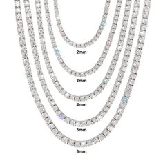 PRICES MAY VARY. 💎【Sparkle & Classic】Sterling silver moissanite necklaces is always in style because of its precision, stylish and hypoallergic characteristics like a real diamond. 5 carats 50pcs 0.12inch moissanite make the necklaces become the brightest star in the crowded, 7.6 inches in length can fit for most people. The smooth edge will protect your dress from hooking.100% handmade 💎【Quality Material】100% carefully selected GRA certified moissanite(can pass the test of the diamond selecto Double Lock, Diamond Tennis Necklace, Gifts For My Girlfriend, Christmas Gifts For Girlfriend, Moissanite Necklace, Moissanite Jewelry, Tennis Necklace, Silver Material, Real Diamonds