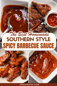 Spicy Southern Style Barbecue Sauce Recipe Homemade Spicy Bbq Sauce Recipe, Southern Style Bbq Sauce, Barbaque Sauces Recipes, B B Q Sauce Recipe, Montgomery Inn Bbq Sauce Recipe, Sweet Heat Bbq Sauce Recipe, Sweet And Spicy Barbecue Sauce Recipe, Spicy Bbq Sauce Recipe, Spicy Barbecue Sauce Recipe