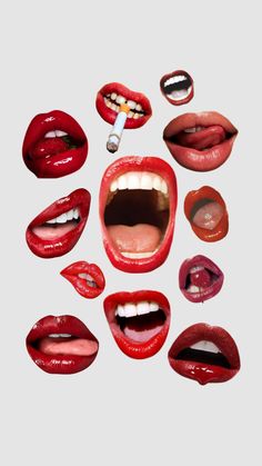 lips Pop Art Widgets, Aesthetic Lips Drawing, Lips Astethic, Lip Collage, Lips Graphic Design, Mouth Collage, Lips Collage, Lipstick Photography, Aesthetic Lips