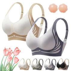 PRICES MAY VARY. 【Lifting Anti-Sagging Wireless Push-up Bra】2024 Summer new anti-sagging bra provide lift and support, while the wireless design ensures you can move freely without any restrictions. Sculpting cups that prevent a sagging bust - keeping you away from the troubles of sagging and expanding breasts 【Full Coverage and Support】Designed with deep cups and full back coverage, our lift full-figure seamless bra hides back fat and offers anti-sagging function. The wide straps provide full s Gather Bra, Standing Posture, Bra Materials, Posture Support, Perfect Posture, Full Coverage Bra, Seamless Bra, Everyday Bra, Under Dress