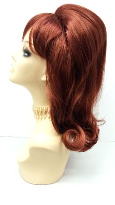 Bring back the 60s with this awesome red Beehive wig! ...No Aquanet necessary :) Color: Red (130) Style: 17 inches Long, Beehive Circumference: Stretch Cap 21 ***All sales are final. Please read all store policies before purchasing.*** Red Wig Costume, Beehive Costume, Red Halloween Costumes, Peg Bundy, Pinup Halloween, Red Halloween, Wig Costume, Red Wig, Style Wig