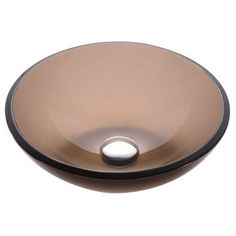 a brown glass bowl sink on a white background