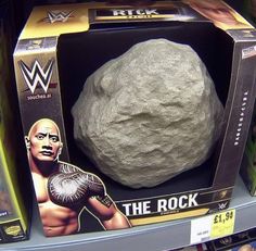 a large rock is on display in a store