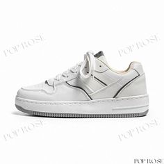 Breathable White Sneakers: White Sports and Casual Shoes Casual Basketball Shoes With Vulcanized Sole And Round Toe, Synthetic Round Toe Sneakers For Sports Season, White Chunky Sneakers With Perforated Toe Box For Sports, Synthetic Round Toe Skate Shoes For Light Sports, Synthetic Skate Shoes With Vulcanized Sole For Light Sports, Casual Sneakers For Light Sports, White Casual High-top Sneakers For Sports Season, Casual Lace-up Skate Shoes For Light Sports, Streetwear Walking Shoes With Perforated Toe Box