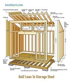 an image of a shed with plans for it