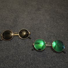 These Are Brand New And Have Never Been Worn! They Are Both Polarized, And The Green Are Reflective. Mini Screw Included! Green Lense Sunglasses, Colored Sunglasses, Black Green, Sunglasses Accessories, Screw, Women Accessories, Sunglasses, Brand New, Green