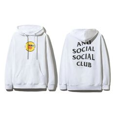 Brand New Men's Hoodie From Anti Social Social Club "The Sally Duck Hoodie" Size: Small Measurements: Chest: 35" To 37" Length (Rear Neckline To Hemline): 27.5" Sleeve Length: 25.5" *Yellow Duck Print; Brand At Back *Hood With Drawstrings; Front Pouch Pocket Materials: 100% Cotton Please Let Me Know Of Any Additional Questions And Feel Free To Check Out My Other Listings. Thanks! 37908 Turbo Logo, Duck Hoodie, Anti Social Social Club, Medium Fashion, Club Shirts, Anti Social, Social Club, Black Logo, White Hoodie