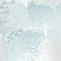 a wallpaper with trees in pastel colors