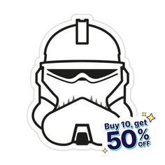 the star wars sticker is on sale for $ 50