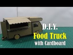 the food truck is made out of cardboard