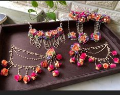 Handmade flower jewellery set made in any colour perfect for wedding, anniversary, mehndi function, for gift Color Can Be Customized Artificial Floral Jewellery, Artificial Flower Jewellery For Haldi, Floral Jewellery Bridal, Flower Clothes, Flower Jewellery For Haldi, Flower Jewellery For Mehndi, Flowers Jewellery, Traditional Bridal Jewelry, Fresh Flower Jewelry