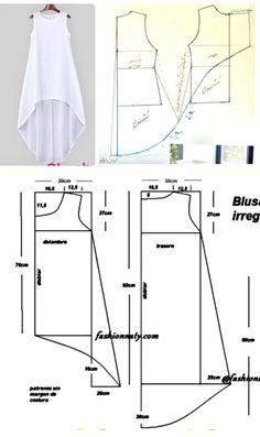 the sewing pattern for this top is very easy to sew