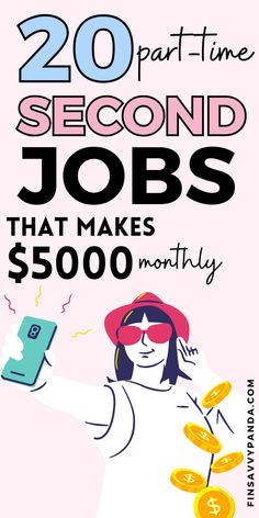 Turn your free time into extra cash with the best second jobs that are good and easy to start. These ideas include side hustles and second jobs from home, perfect for making extra money on your own schedule. Find flexible and rewarding opportunities to make money while balancing your primary job effortlessly! Jobs Without A Degree, Night Jobs, Etsy Promotion, Second Job, High Paying Jobs, Online Side Hustle, Social Media Jobs, Side Jobs, Hustle Ideas