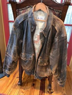 Distressed Leather Jacket, Alice In Chains, Cute Jackets, Mode Inspo, Retro Outfits, Dream Clothes, Work Wear