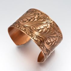 COPPER Bracelet, Copper Jewelry, Solid COPPER Cuff, Copper Cuff Scroll Design, Lacquered Copper Cuff Bracelet, Copper Cuff Bracelet □ Antiqued Copper Cuff - 1 Piece □ Size: 1.5 inches wide - Scroll design SOLID COPPER, not plated Stunning detail on these beautiful embossed cuffs. These are very sturdy but adjustable The tooling dates back to the 1940s and cannot be duplicated in today's market. Unlike my raw cuff collection, these special pieces are hand antiqued, hand polished and have a baked Luxury Bronze Cuff Bracelet For Gift, Penny Bracelet, Etched Jewelry, Handmade Copper Jewelry, Copper Accessories, True Autumn, Etched Copper, Copper Jewelry Handmade, Copper Cuff Bracelet