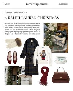 By @antiqueroses on ig. Ralph Lauren Christmas, Polo Bar, Pine Christmas Tree, Christmas Aesthetic, Family Traditions, Velvet Ribbon, Preppy Outfits, Chestnut, Ralph Lauren