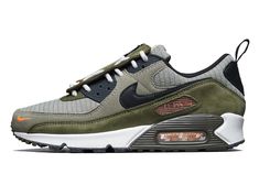 Nike Air Max 90 Mens, Nike Snkrs, Sneakers Nike Air Max, Nike Air Shoes, Walker Shoes, Orange Accents, Mens Nike Shoes, Mens Nike Air, Air Max 1