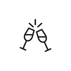 size: 16x16in Photographic Print: Two Wine Glasses Line Icon by SurfUpVector : Wine One Line Art, Trends International, Champagne Glasses, Line Icon, Personal Marketing, High Quality Art Prints, Wine Glasses, Find Art, Print Images