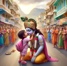 Hanuman With Girl, Wallpaper Of Krishna, Cartoon Images Hd, Krishna With Me, Love Krishna, Hand Wallpaper, Jay Shree Krishna