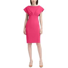 in stock Calvin Klein Sheath Bodycon Dress, Calvin Klein Bodycon Sheath Midi Dress, Chic Sheath Bodycon Dress For Career, Chic Calvin Klein Sheath Bodycon Dress, Chic Fitted Calvin Klein Bodycon Dress, Calvin Klein Sheath Bodycon Dress For Summer, Elegant Fitted Calvin Klein Bodycon Dress, Sheath Bodycon Dress With Structured Shoulders, Calvin Klein Sheath Bodycon Dress For Work