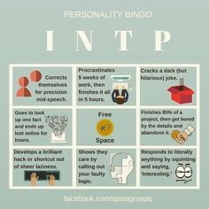 Intp Bingo, Intj Intp, Infp Personality, 16 Personalities