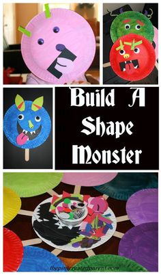 some paper plates that are shaped to look like animals and have faces painted on them