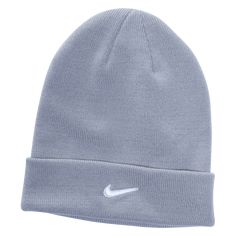 Nike Team Cuffed Beanie. Keep your head warm during those chilly fall games. 100% acrylic. Solid Winter Sports Hats, Casual Sports Hat For Winter, Casual Winter Sports Hat, Sports Beanie For Winter, Nike Winter Beanie Hat, Nike Casual Winter Hats, Casual Nike Winter Hat, Adjustable Winter Sports Beanie, Adjustable Beanie For Sports In Winter