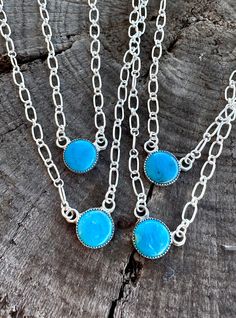 Perfectly dainty to wear everyday our Circular Turquoise Necklace! Turquoise Necklace, Turquoise, How To Wear