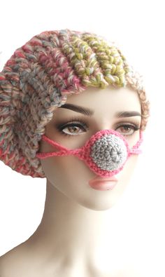 Cold Nose, Outdoor Accessory, Winter Gift, Crochet Nose Hat, Nose Muff, Nose Warmer, Nose Cover, Christmas Gift, Winter Walking, For Her Two-colored nose warmer, crocheted of wool-free yarn (gray cotton and pink acrylic). The combination of gray with intense pink will probably appeal to every girl and woman! Handmade with love in a smoke-free house. Ready to ship. Please check dimensions carefully. Due to lighting conditions and monitor settings, colors may appear slightly different, than they are. Items are described to the best of my knowledge. I do not try to mislead customers or misrepresent my items. If any error occurs in a description, it is not intentional. Pink Yarn Crochet Hat For Gift, Pink Crochet Hat As A Gift, Pink Crochet Yarn Hat As Gift, Pink Crochet Hat Made Of Yarn As A Gift, Playful Crochet Winter Hat, Playful Winter Crochet Hat, Winter Crochet Crafts With Yarn, Crochet Nose, Winter Walking