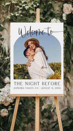 This Night Before Wedding Rehearsal Dinner Sign, printed & shipped, brings a charming touch to your rehearsal dinner decor. Rehearsal Dinner Decor, Sign Inspiration, Dinner Decor