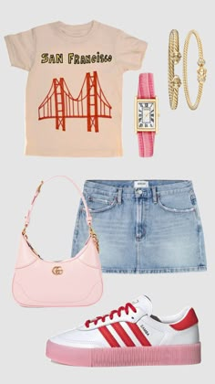 PINKKKKK🎀🎀🎀🎀 Outfit Ideas New York City Summer, 2020 Aesthetic Outfits, B Day Outfits, Outfit Inspo Colorful, Mode Zara, Preppy Summer Outfits, Outfit Inspo Casual, Cute Preppy Outfits, Swaggy Outfits