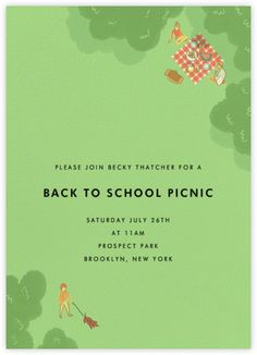 an advertisement for the summer picnic event