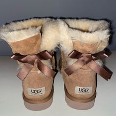 Bailey Bow Uggsworn Once Uggs Slippers, Bow Uggs, Cute Uggs, Xmas Wishlist, Bailey Bow Uggs, Bailey Bow, Ugg Slippers, Dream Shoes, Christmas Wishlist