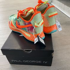 Paul George Iv Nike Sneakers 2020 Gatorade X Pg 4 Ep 'All-Star Weekend’ Brand New With Box And Tags (And Tag Remover) Never Worn! Nike Airmax Plus, Nike Sock Dart, Purple Sneakers, Nike Sneakers, White Shoes Sneakers, Nike Lunar, Nike Kyrie, Red Nike, Nike React