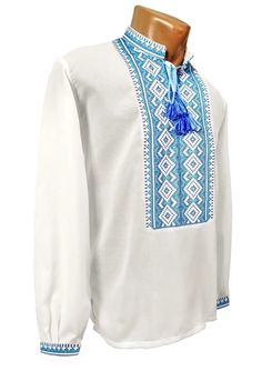 Ukrainian Embroidery Short Long Sleeve Vyshyvanka Traditional - Etsy Ukraine Cotton Kurta With Embroidered Cuffs, Cotton Kurta With Embroidered Cuffs Long Sleeve, Traditional Cotton Tops With Embroidered Cuffs, Traditional Summer Tops With Embroidered Cuffs, Long Sleeve Cotton Kurta With Geometric Embroidery, Cotton Kurta With Geometric Embroidery And Long Sleeves, Traditional Fit White Top, Traditional White Kurta With Embroidered Hem, Traditional White Tops