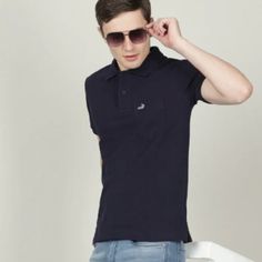 Experience Timeless Elegance. Crafted From High Quality Fabrics, These T-Shirts Are Designed To Provide All-Day Comfort Without Compromising On Sophistication. Their Classic Solid Design Offers Versatility For A Range Of Occasions. Upgrade Your Attire Today With Crocodile. Color: Navy Fabric: Double Pique Sleeves: Half Sleeves Neck: Polo Neck Pattern: Solid Occasion: Casuals No Pocket Casual Collared Cotton T-shirt, Casual Blue Cotton Polo Shirt, Basic Polo Shirt For Summer, Basic Polo Collar T-shirt For Summer, Navy Collared T-shirt For Summer, Navy Fitted Casual T-shirt, Basic Collared Cotton T-shirt, Fitted Navy Casual T-shirt, Basic Summer Polo T-shirt