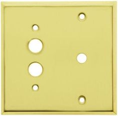 a light switch plate with four holes in the middle and two on each side,