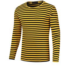 This long-sleeved tee features trendy contrast stripes all over and comes in a variety of colors. These striped long sleeves are made from soft and breathable fabric for your comfort. Pair the striped long sleeves with dress pants, jeans, or casual pants for an everyday look. Striped long sleeves are suitable for vacations, sports, school, work, dating, street photography, and other occasions. Winter Striped Long Sleeve T-shirt, Long Sleeve Horizontal Stripe Winter Top, Winter Long Sleeve Horizontal Stripe Top, Winter Long Sleeve Striped Top, Long Sleeve Cotton T-shirt With Horizontal Stripes, Striped Long Sleeve T-shirt For Fall, Black Long Sleeve Tops With Striped Hem, Black Long Sleeve Top With Striped Hem, Fall Long Sleeve Tops With Vertical Stripes