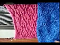 two knitted sweaters sitting next to each other