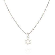 Star of David Necklace Silver Star Of David Necklace With Adjustable Chain, Nickel-free Sterling Silver Star Of David Necklace, Elegant Star Of David Charm Necklace With Delicate Chain, Elegant Star Of David Necklace With Delicate Chain, Elegant Silver Star Of David Necklace, Dainty Star Of David Necklace With Adjustable Chain, Classic Star Of David Necklace As Gift, Classic Star Of David Necklace For Gift, Dainty Sterling Silver Star Of David Necklace