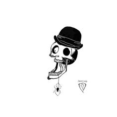 Bonejangles Tattoo Design. Follow Me for more🖤 Danny Elfman Tattoo, Corpse Bride Flash Tattoo, Simple Tattoos For Beginner Artists, Tim Burton Tattoo Ideas, Tim Burton Drawings, Coraline Tattoo, Tim Burton Tattoo, Stick Poke Tattoo, Danny Elfman