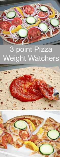 Different Types Of Pizza, Weight Watcher Pizza Recipe, Weight Watchers Pizza, Mojito Recept, Types Of Pizza, Detox Drinks Recipes, Flatbread Pizza, Weight Watchers Diet