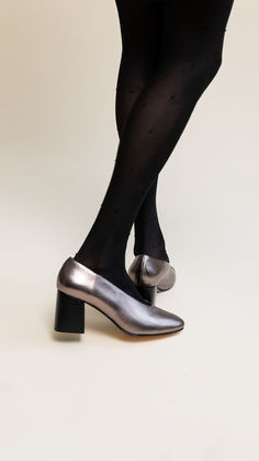 Not your boring pump. Salvador is a classic, redefined. An updated, square-toe silhouette in soft Napa leather and a sassy block heel to take you from board meeting to gallery opening. Formal Silver Block Heels With Padded Heel, Silver Block Heels For Work, Silver Heels For Work With Block Heel, Modern Silver Heels For Workwear, Silver Modern Heels For Work, Modern Silver Heels For Work, Classic Silver Heels For Workwear, Classic Silver Heels For Work, Gallery Opening