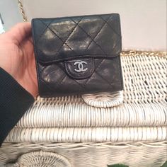 Authentic Chanel Mini, Mini Matelasse Lambskin Trifold Double Hook Wallet. This Mini Chanel Is The Cutest Little Bag! Wear It As A Purse/Mini Bag Or Wist Belt Bag ! Retails Around 2/3k And Reselling At 1500 On The Real Real! Mini Chanel, Chanel Mini, Real Real, Compact Wallet, Mini Mini, Belt Bag, Mini Bag, Chanel, Bag Lady