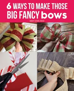 there are many different ways to make these big fancy bows