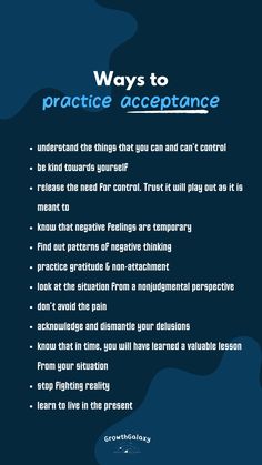 a blue poster with the words ways to practice appetonce