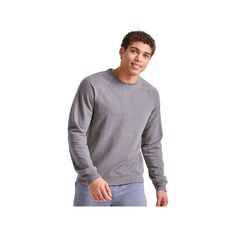 Stay comfortable during any activity with this men's Hanes French terry cloth sweatshirt. Crewneck Soft, French terry fabric Ribbed trim Long sleevesFABRIC & CARE Polyester, cotton, rayon Machine wash Imported Color: Oxford. Gender: male. Age Group: adult. Pattern: Solid. Material: Polyester|Fleece|Cotton. Athletic Heather Crew Sweatshirt With Ribbed Cuffs, Athletic Heather Crew Neck Sweatshirt For Loungewear, Heather Grey Long Sleeve Sports Sweats, Heather Grey Long Sleeve Sweats For Sports, Athletic Heather Fleece Sweatshirt With Ribbed Cuffs, Fleece Sweatshirt With Ribbed Cuffs In Athletic Heather, Athletic Heather Long Sleeve Sweats With Ribbed Cuffs, Long Sleeve Sweats With Ribbed Cuffs In Athletic Heather, Athletic Heather Fleece Sweatshirt For Loungewear